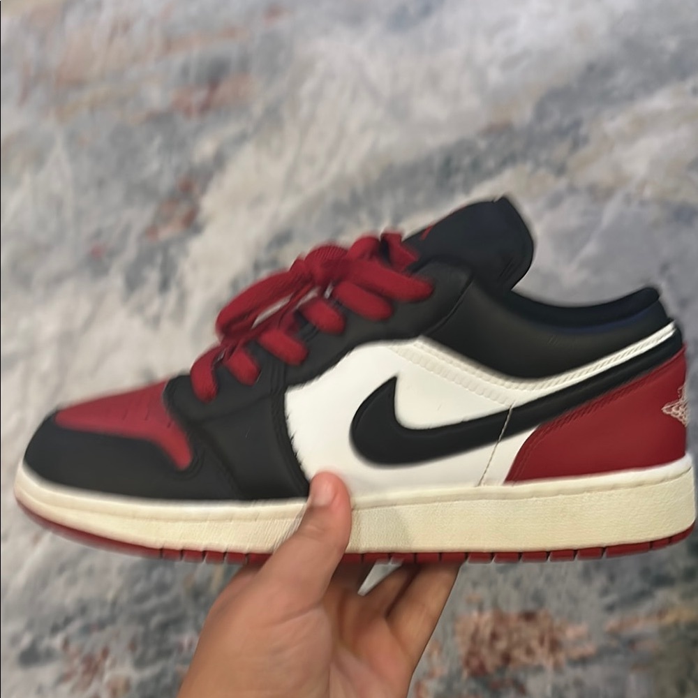 Nike Air Jordan Low Red Black White Sneakers